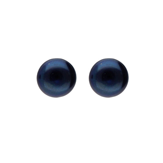 J Pearls 2 Line 5-6Mm Black Round Pearl Set - Real Pearl Jewelry