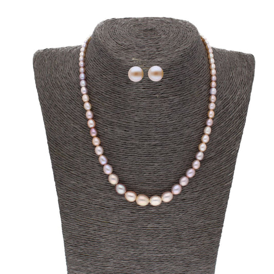 J Pearls Single Line Graded Pearl Set - Real Pearl Jewelry - J Pearls