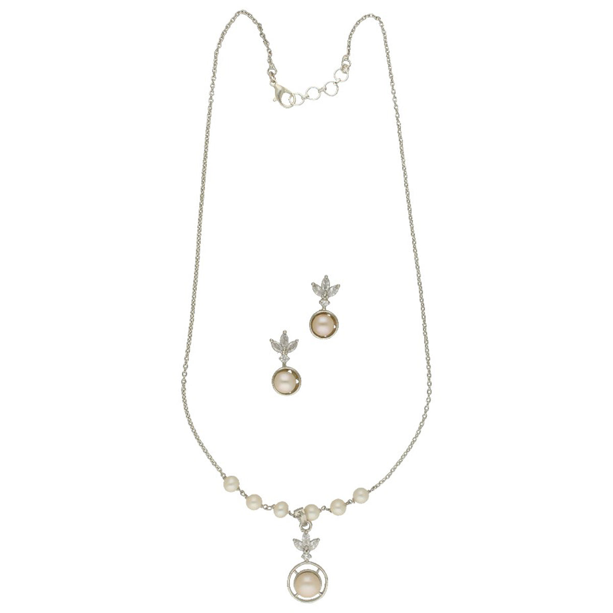 J Pearls Enchanting Pearl Chain Set - Swadesiicart