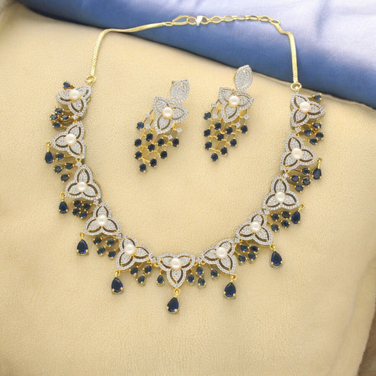 J Pearls Luxurious Pearl Necklace Set - Swadesiicart