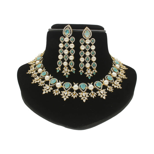 J Pearls Royal Pearl Necklace Set - Swadesiicart