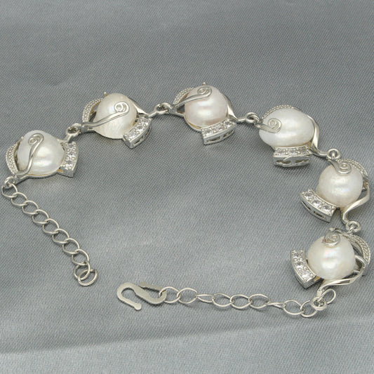 J Pearls Elegant Pearl Bracelet - Swadesiicart