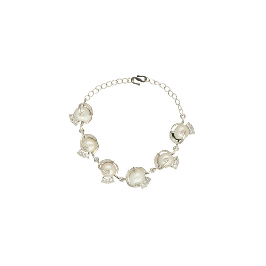 J Pearls Elegant Pearl Bracelet - Swadesiicart