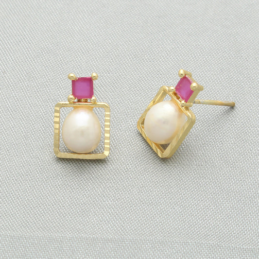 J Pearls Zoya Pearl Earrings - Swadesiicart