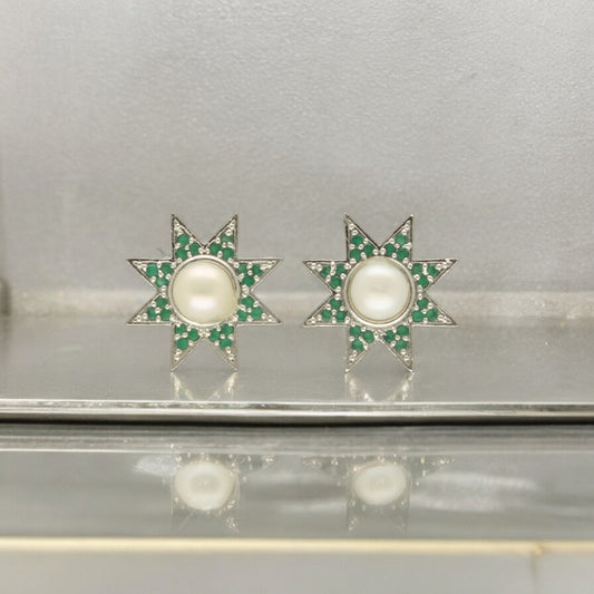 J Pearls Yami Pearl Earrings - Swadesiicart