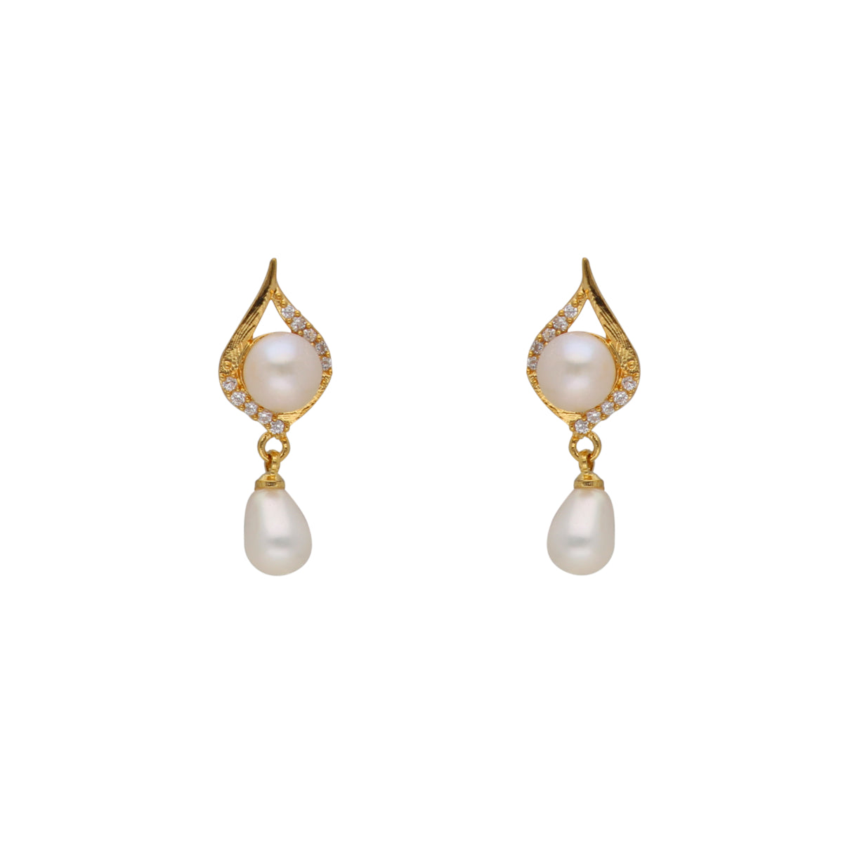 J Pearls Shine Pearl Set - Real Pearl Jewelry - Swadesiicart