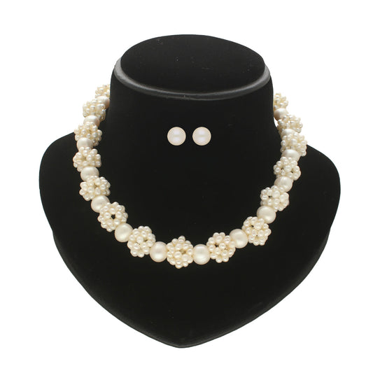 J Pearls Ihita 1 Line Pearl Necklaces | Swadesiicart