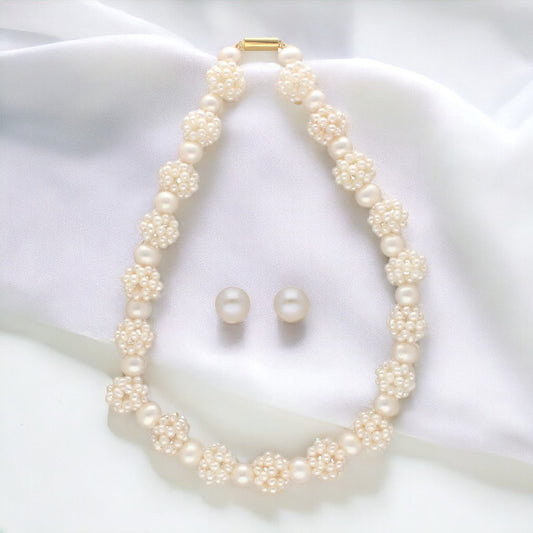 J Pearls Ihita 1 Line Pearl Necklaces | Swadesiicart
