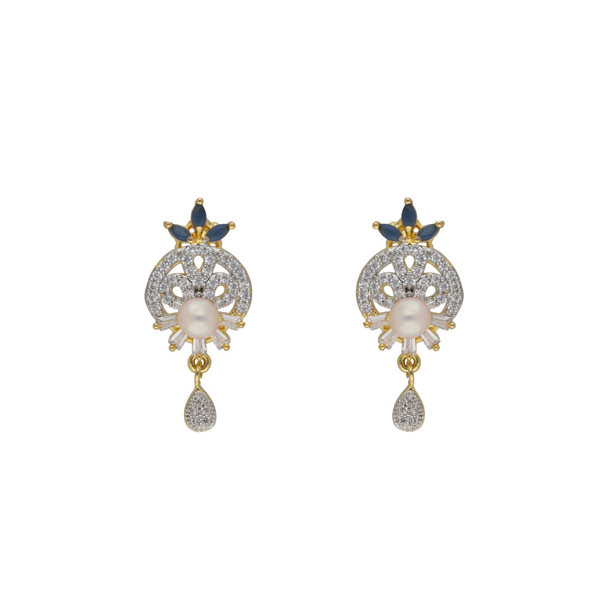 J Pearls Dakshita 1 Line Pearl Sets - Real Pearl Jewelry - Swadesiicart