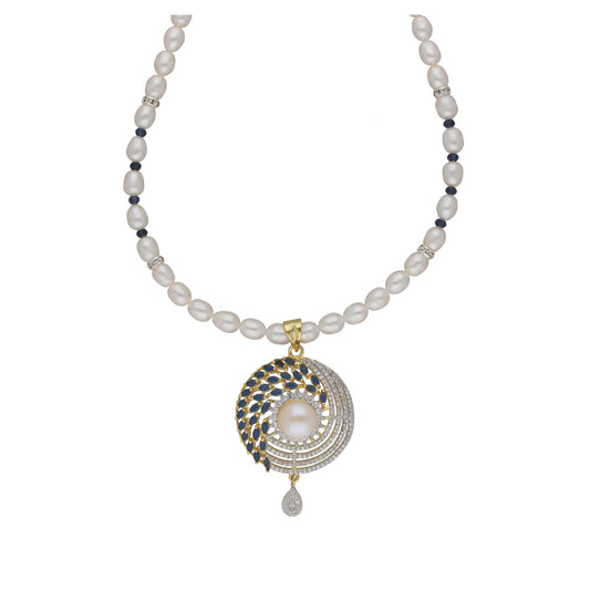 J Pearls Candalini 1 Line Pearl Sets - Real Pearl Jewelry - Swadesiicart