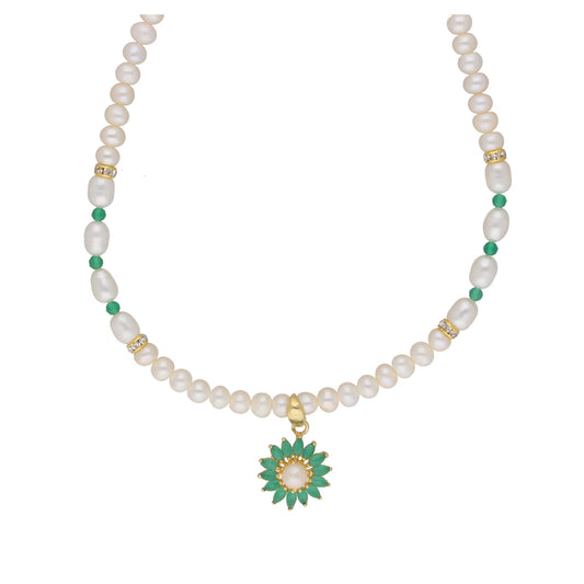 J Pearls Bahupuspa 1 Line Pearl Sets - Real Pearl Jewelry