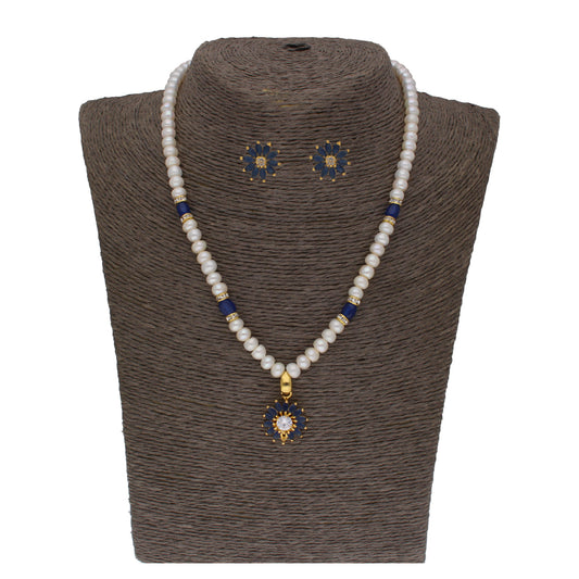 J Pearls Eeshika 1 Line Pearl Sets - Real Pearl Jewelry - J Pearls