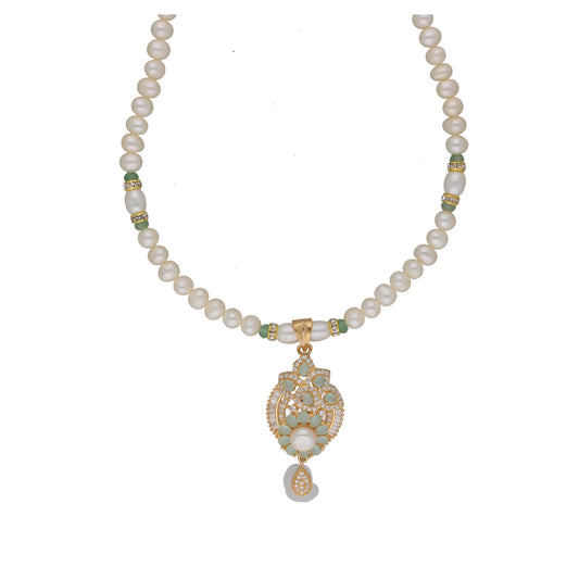 J Pearls Jhanvi 1 Line Pearl Sets - Real Pearl Jewelry