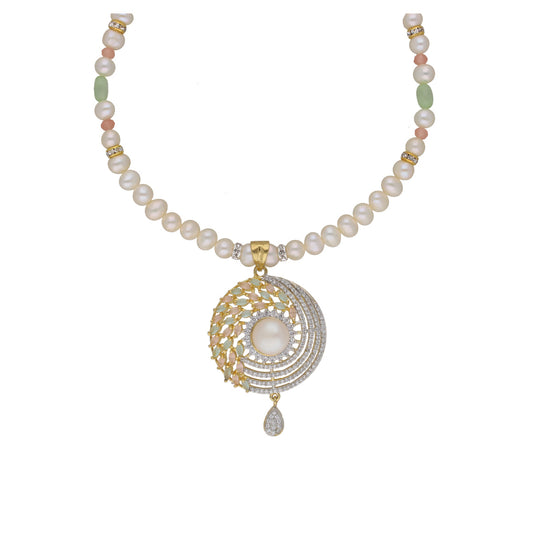 J Pearls Baani 1 Line Pearl Sets - Real Pearl Jewelry - Swadesiicart