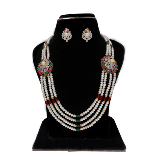 J Pearls Gamini 4 Lines Pearl Sets - Real Pearl Jewelry