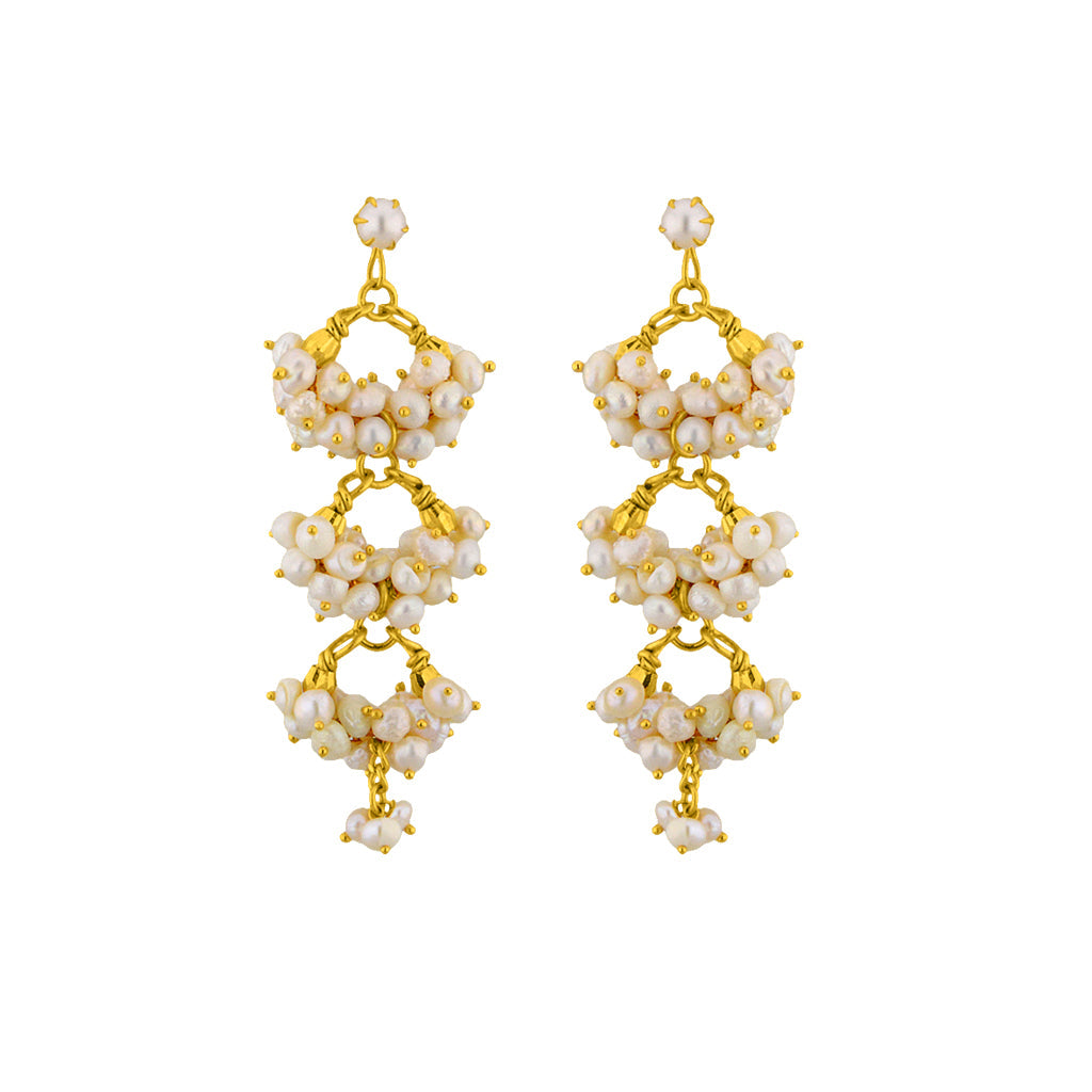 J Pearls Triple Hangings - Real Pearl Jewelry - J Pearls