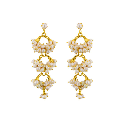 J Pearls Triple Hangings - Real Pearl Jewelry - J Pearls