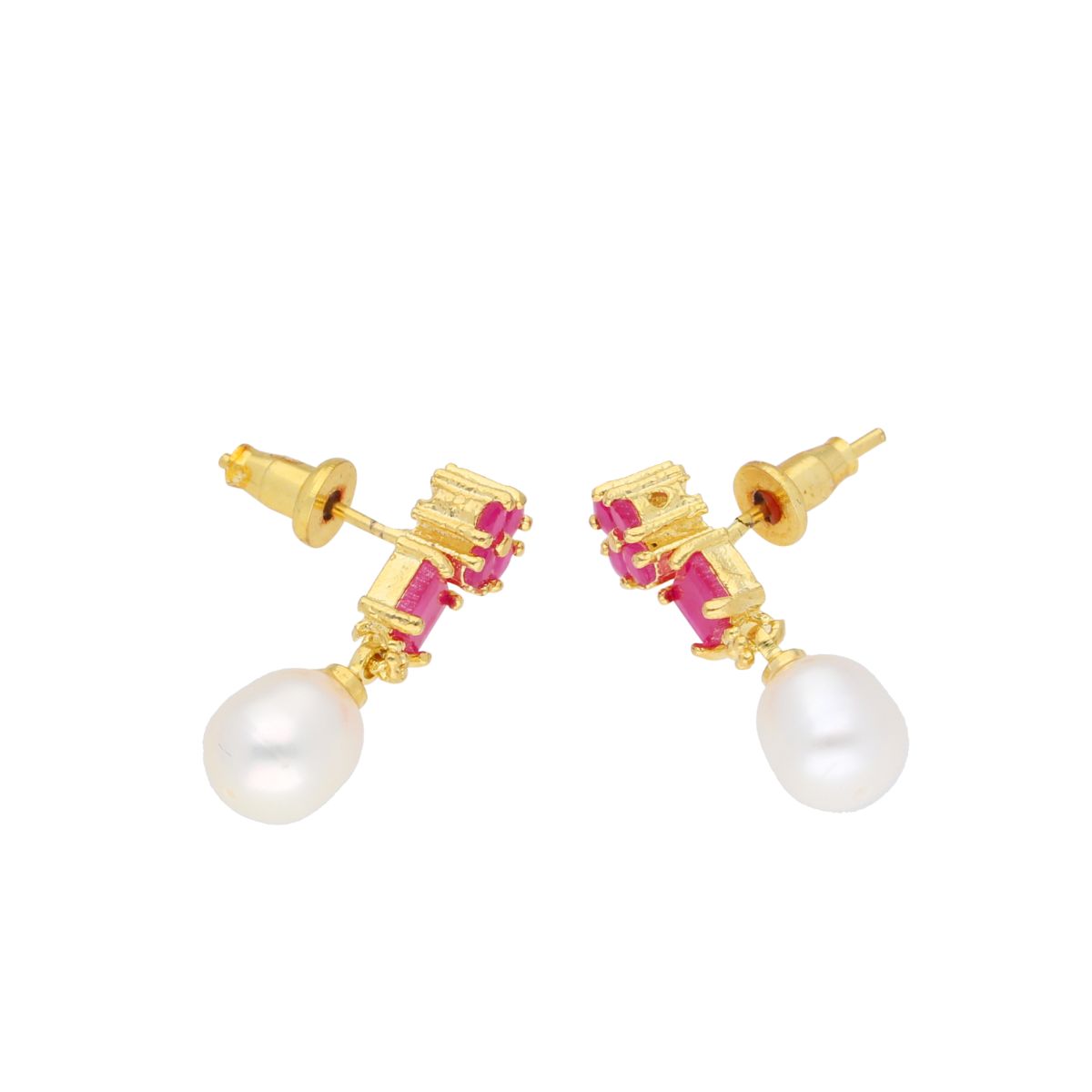 J Pearls Jaanvi Pearl Earrings - Real Pearl Jewelry | Swadesiicart