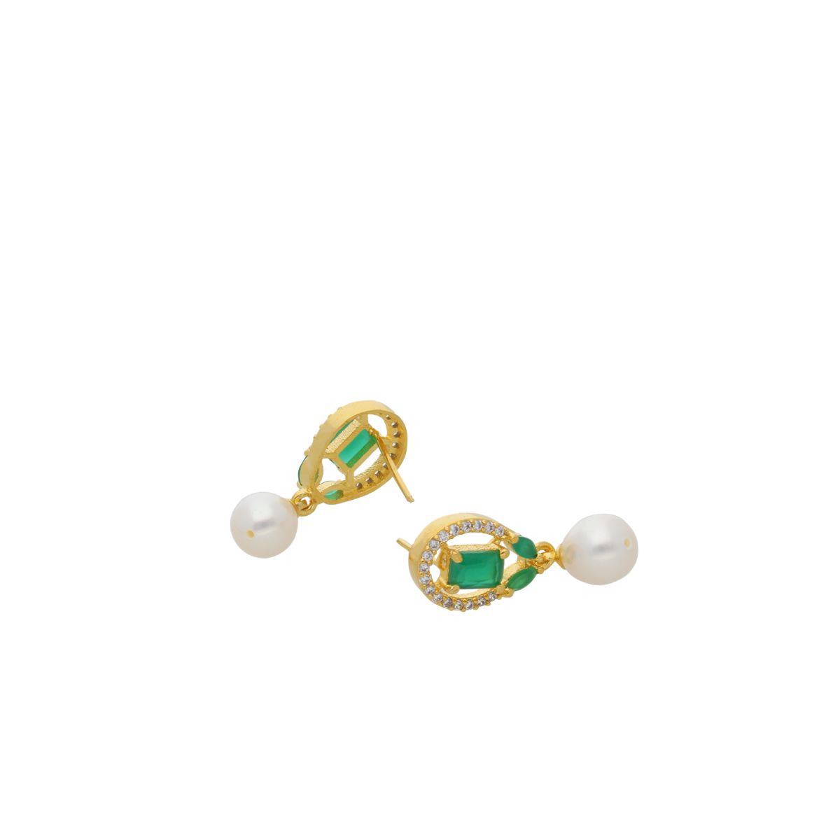 J Pearls Abeni Pearl Earrings - Real Pearl Jewelry - Swadesiicart