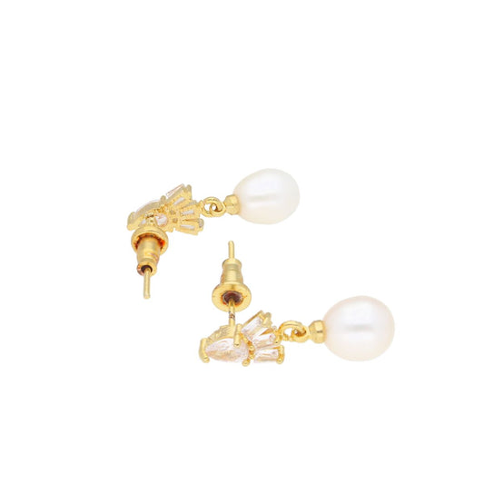 J Pearls Bagesri Pearl Earrings - Real Pearl Jewelry - Swadesiicart