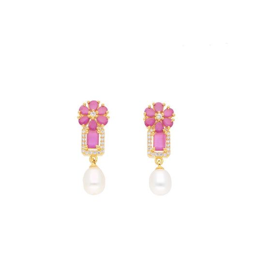 J Pearls Ishika Pearl Earrings - Real Pearl Jewelry | Swadesiicart
