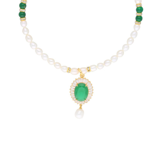 J Pearls Dharti Pearl Set - Real Pearl Jewelry - Swadesiicart