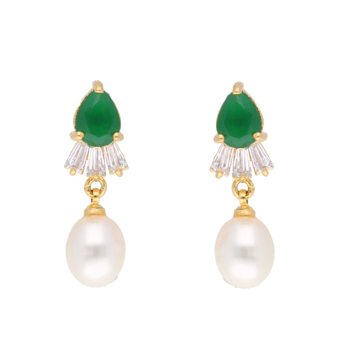J Pearls Dhenuka Pearl Set - Real Pearl Jewelry - Swadesiicart