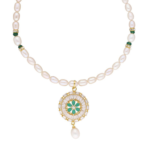 J Pearls Theertha Pearl Set - Real Pearl Jewelry - Swadesiicart