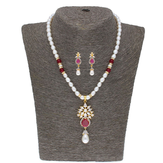 J Pearls Navishka Pearl Set - Real Pearl Jewelry