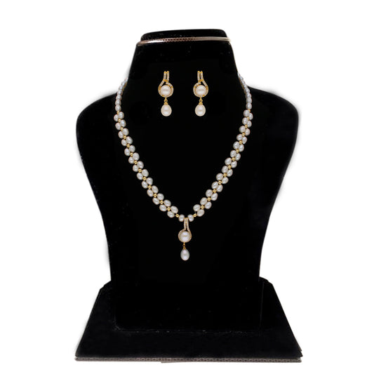 J Pearls Dharti 1 Line Pearl Sets - Real Pearl Jewelry - J Pearls