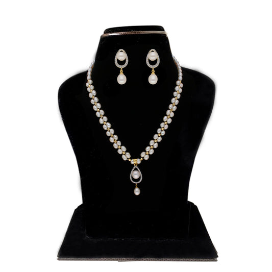 J Pearls Badarika 1 Line Pearl Sets - Real Pearl Jewelry