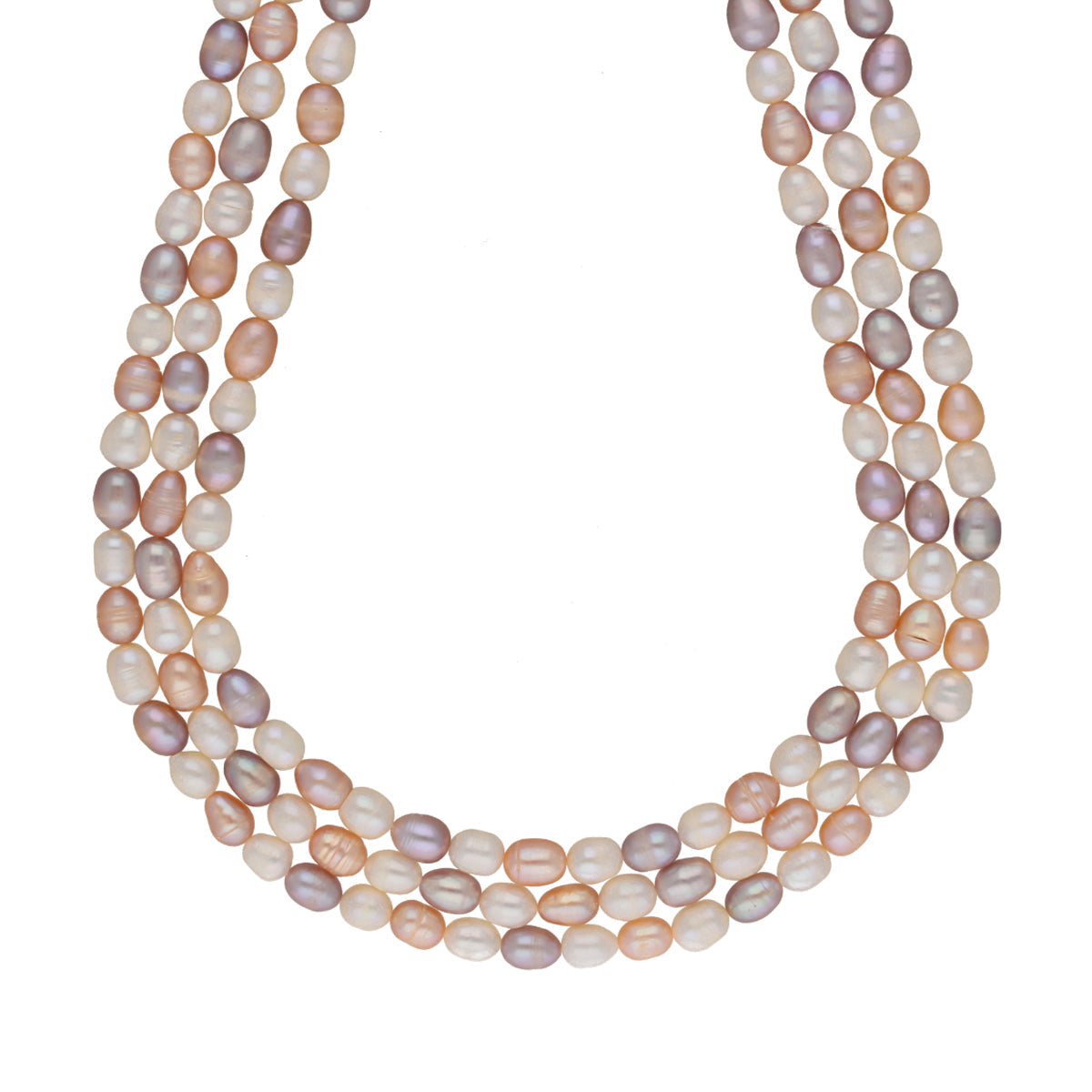 J Pearls Candanayika 3 Lines Pearl Sets - Real Pearl Jewelry - Swadesiicart