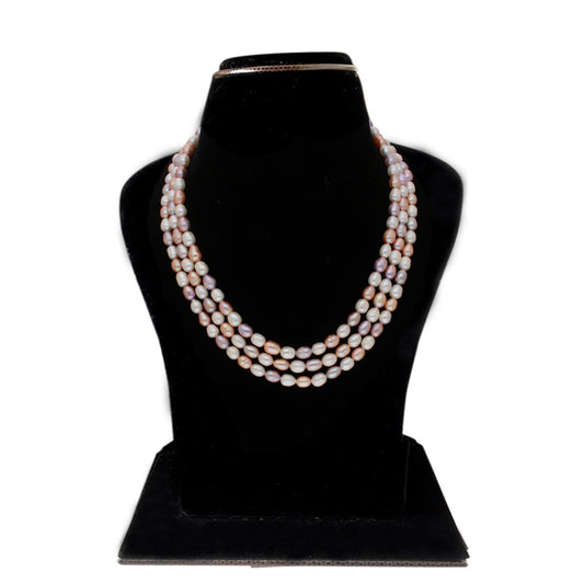 J Pearls Candanayika 3 Lines Pearl Sets - Real Pearl Jewelry