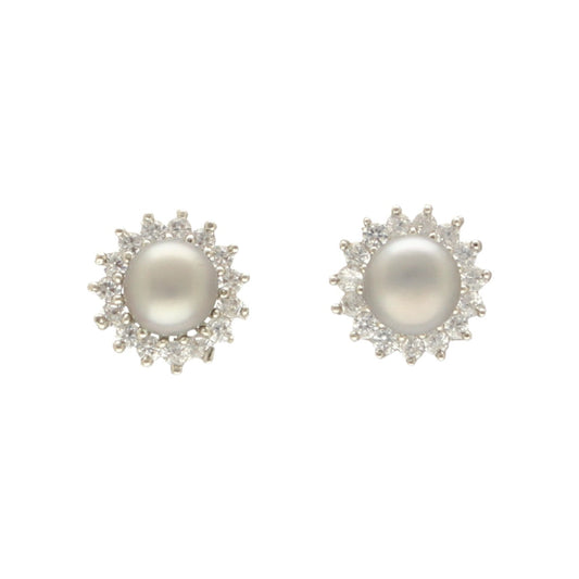 J Pearls Qiara Pearl Earrings - Swadesiicart