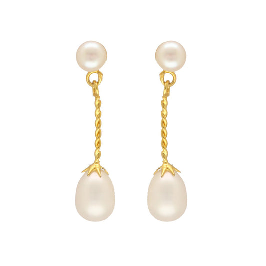 J Pearls Yanis Pearl Earrings - Swadesiicart