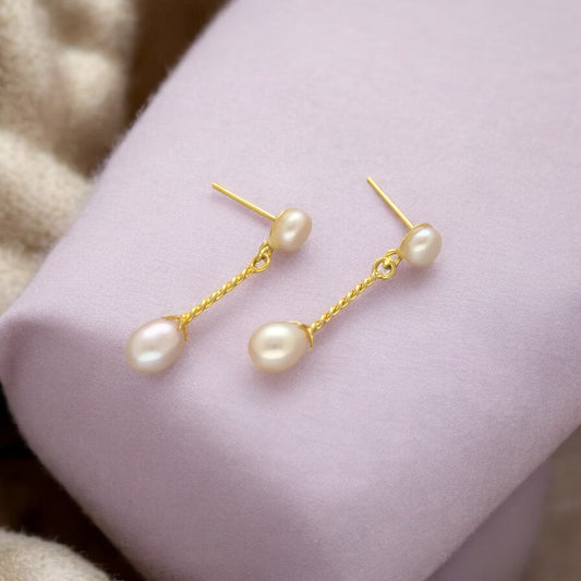 J Pearls Lunai Pearl Earrings - Swadesiicart