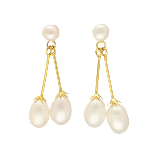 J Pearls Jorin Pearl Earrings - Swadesiicart