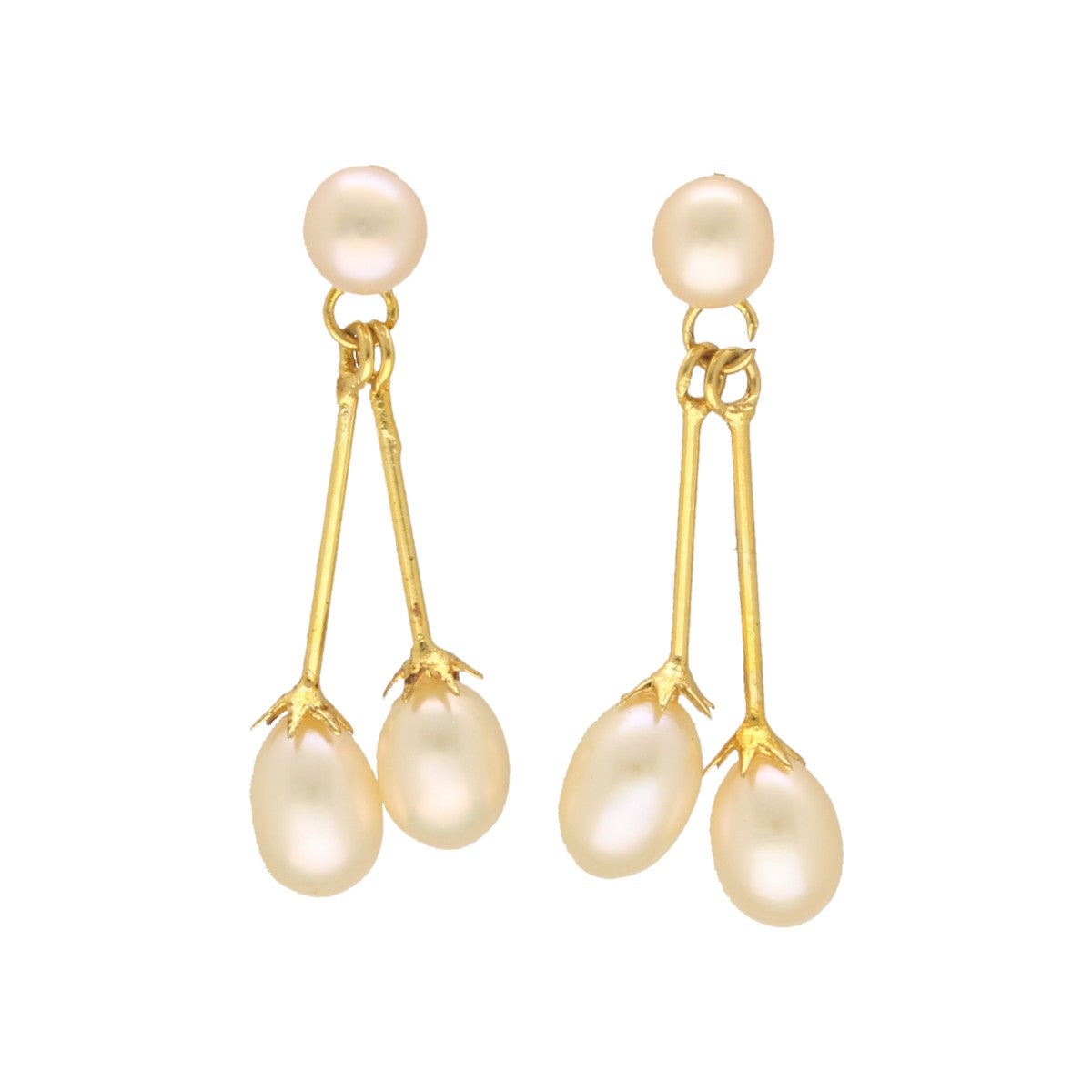 J Pearls Nerai Pearl Earrings - Swadesiicart
