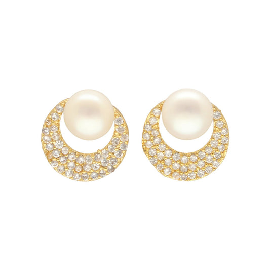 J Pearls Faris Pearl Earrings - Swadesiicart