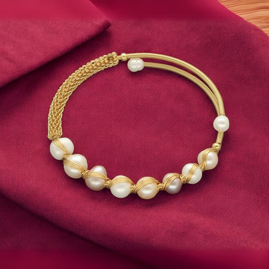 J Pearls Lainey Pearl Bracelet - Swadesiicart