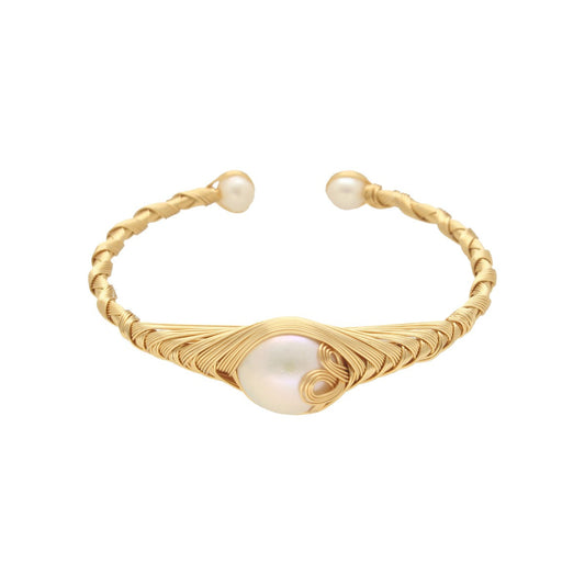 J Pearls Opal Pearl Bracelet - Swadesiicart