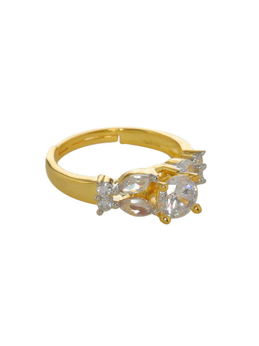 Diamond and Solitaire Ring- Ruby Raang | Swadesiicart