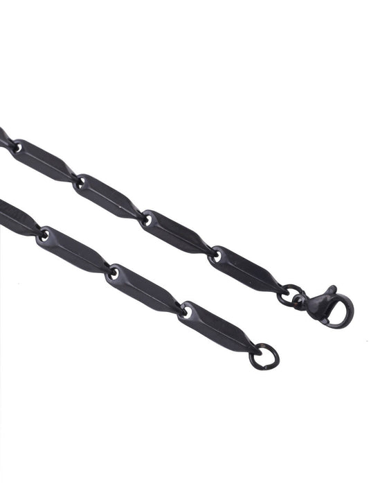 NVR Men's Black Metal Chain | Swadesiicart