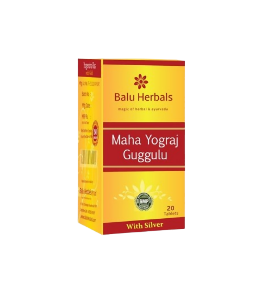 Balu Herbals Mahayograj Guggulu Silver Tablets - Swadesiicart