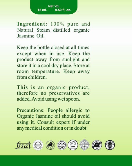 Pure Essential Oil Jasmine 15ml