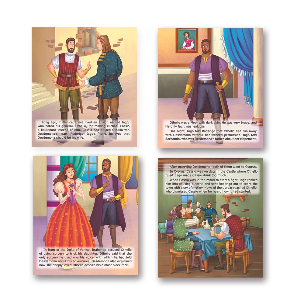Shakespeare for Young Minds: Jolly Kids' Illustrated Stories E Combo Set of 6 Ages 6-12 Years - Swadesiicart