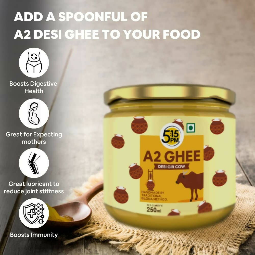 5:15PM A2 Ghee Organic | Traditional Vedic Bilona Method Ghee | Desi A2 Gir Cow Ghee | Swadesiicart