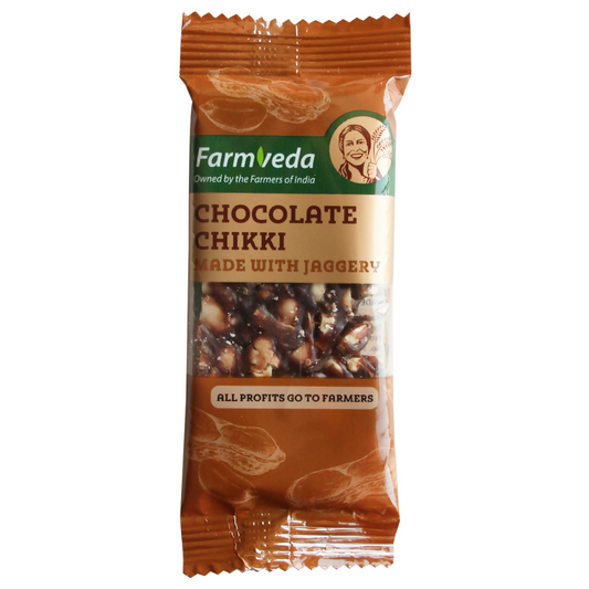 Farmveda Chocolate Chikki- Made With Jaggery | Swadesiicart