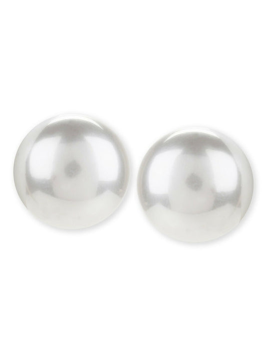 Pearl Studs (16mm)- Ruby Raang | Swadesiicart