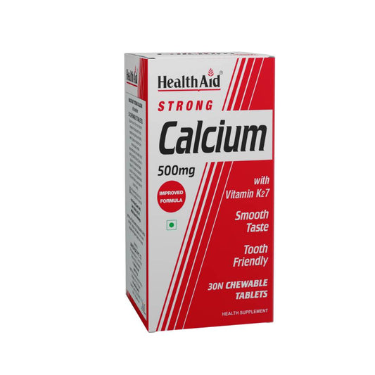 HealthAid Strong Calcium 500 mg Chewable Tablets - HealthAid